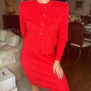 St. John Matching hot red set